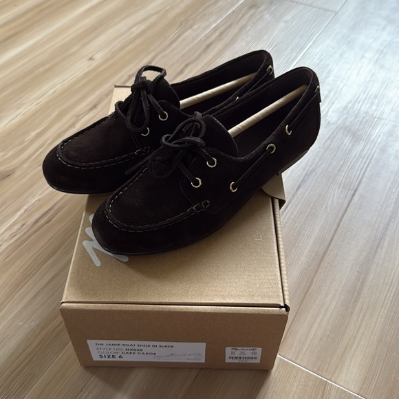 NIB Madewell The Jamie Boat Shoe - Picture 2 of 10